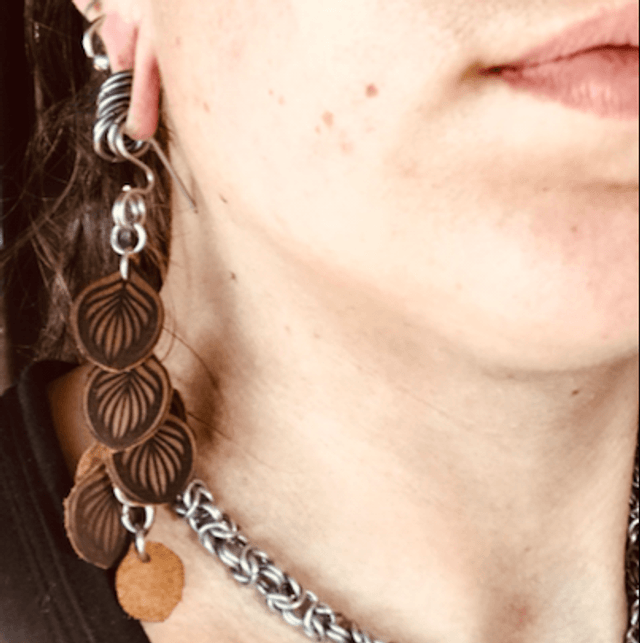 Boucle d’oreilles florales