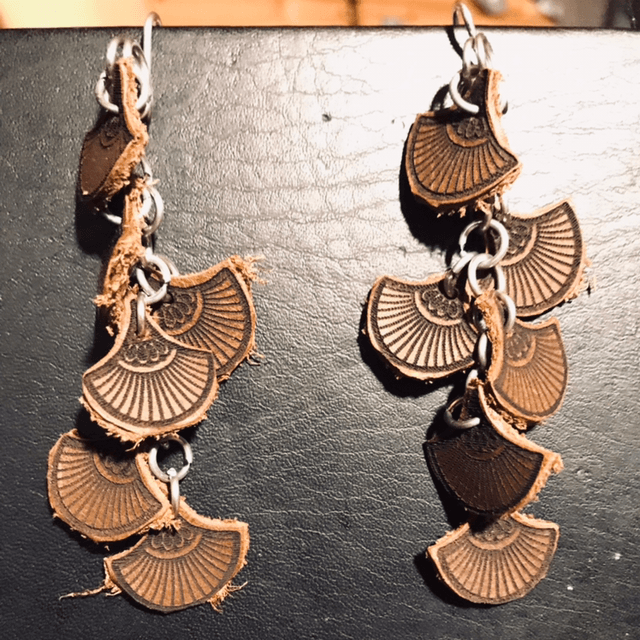 Boucle d’oreilles florales