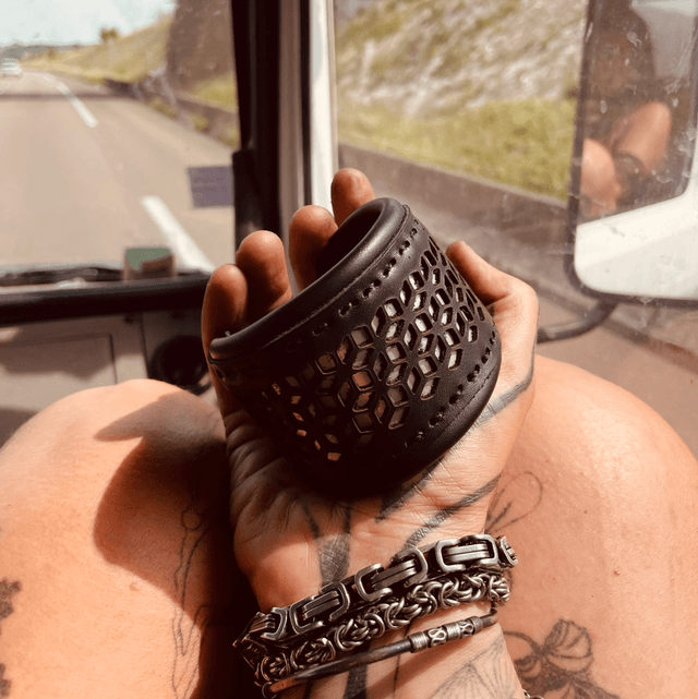Bracelets bleu acier & noir