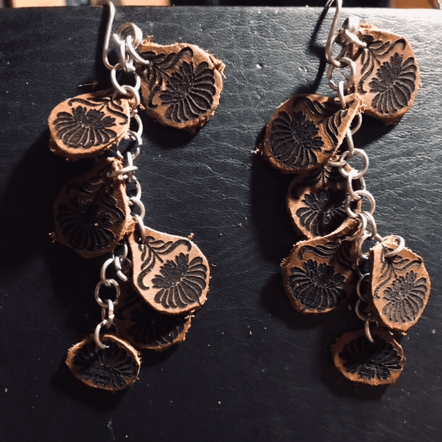 Boucle d’oreilles florales