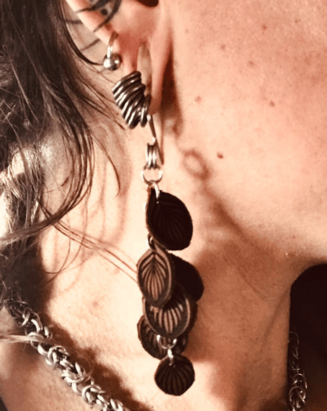 Boucle d’oreilles florales